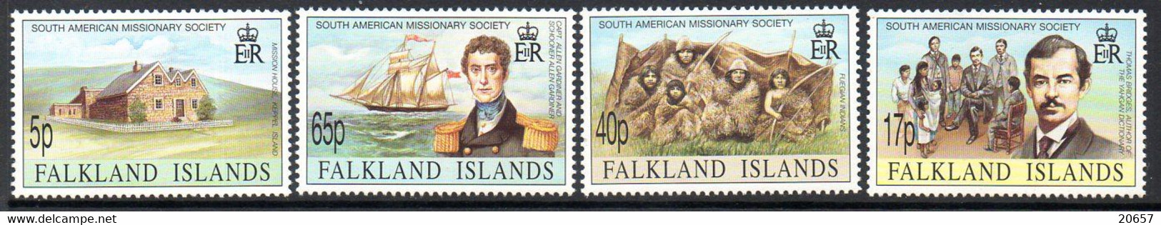 Falkland 0640/43 South American Missionary Society - Programmi Di Ricerca