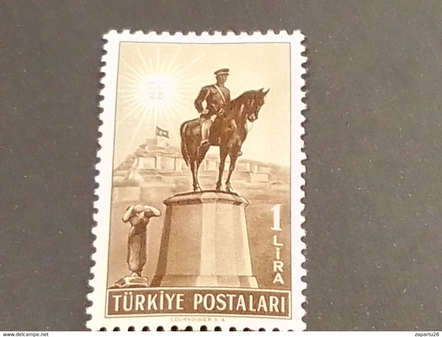 TÜRKEY--1940-50 -   1L      DAMGASIZ - Unused Stamps