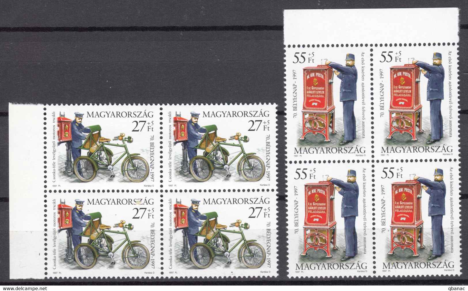 Hungary 1997 Mi#4468-4469 Mint Never Hinged Piece Of 4 - Unused Stamps