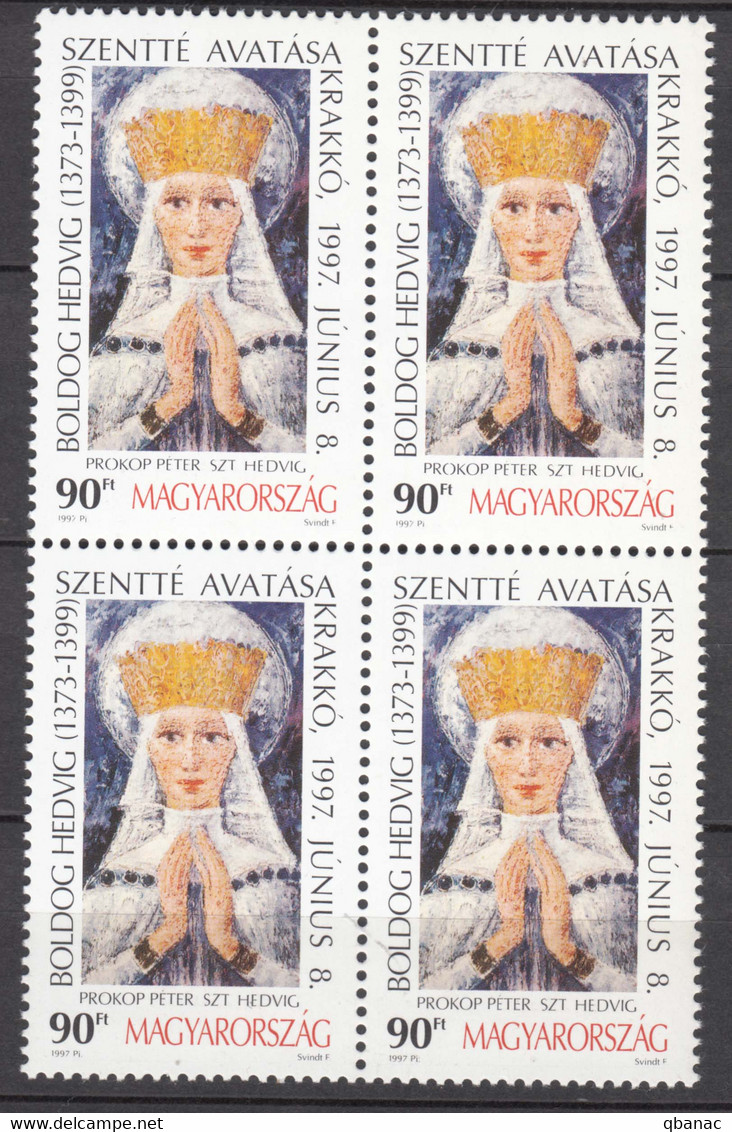 Hungary 1997 Mi#4461 Mint Never Hinged Piece Of 4 - Unused Stamps