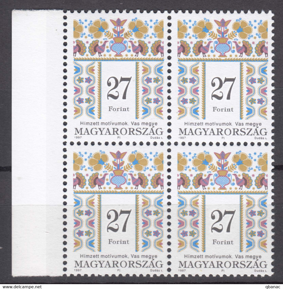 Hungary 1997 Mi#4445 Mint Never Hinged Piece Of 4 - Unused Stamps