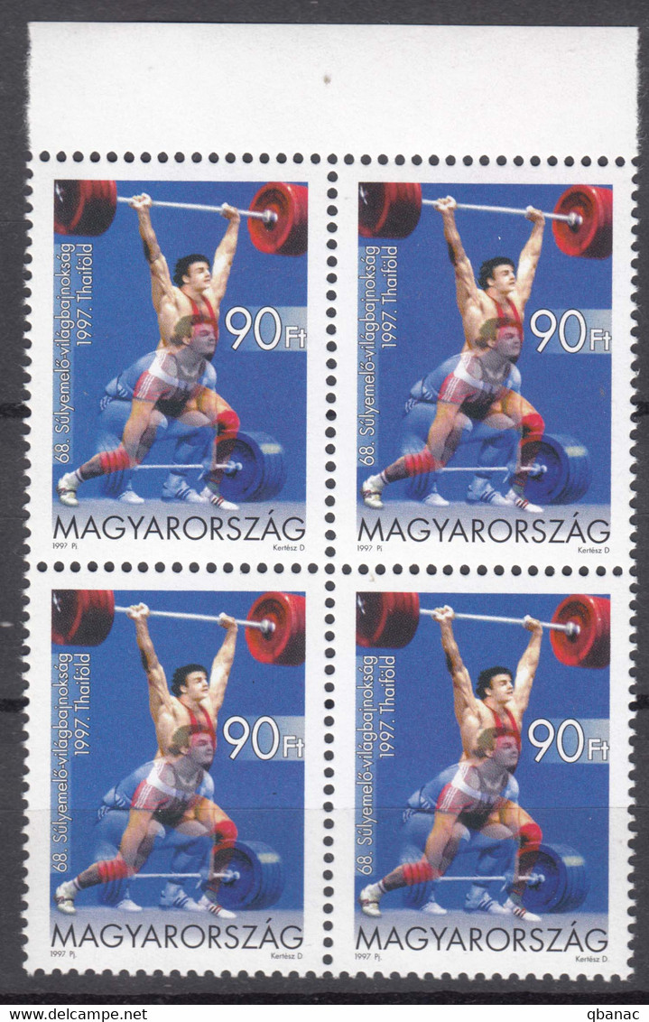 Hungary 1997 Sport Mi#4473 Mint Never Hinged Piece Of 4 - Nuevos