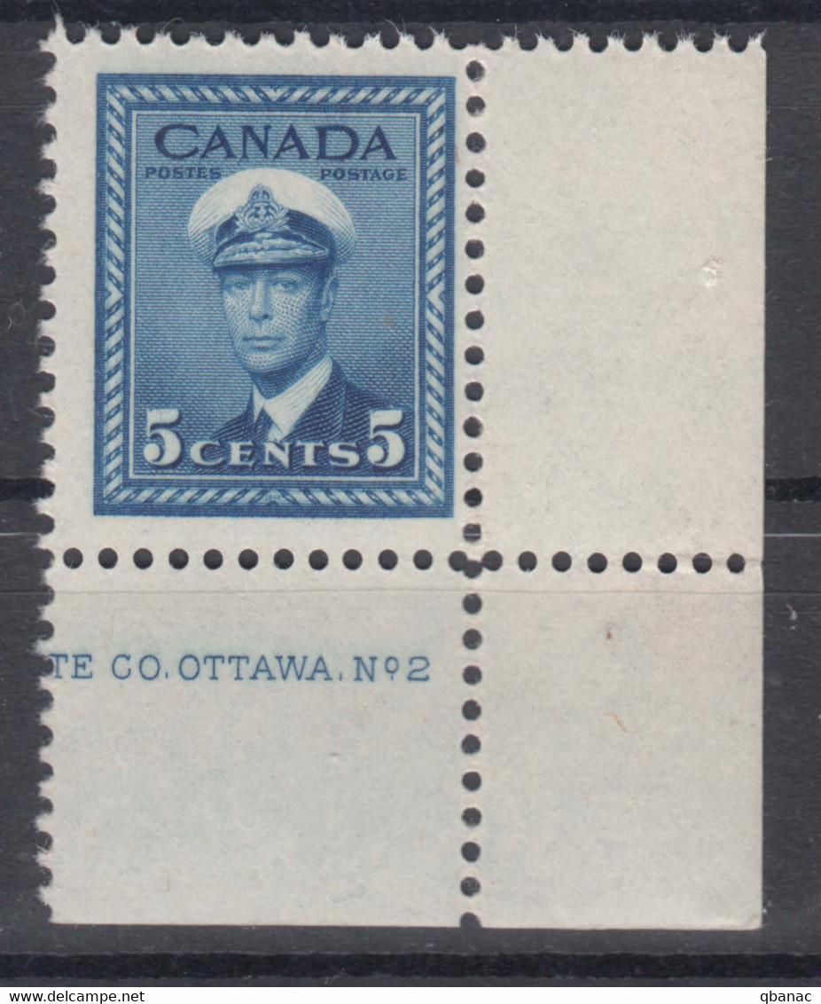 Canada 1942 Mi#222 Mint Never Hinged - Unused Stamps