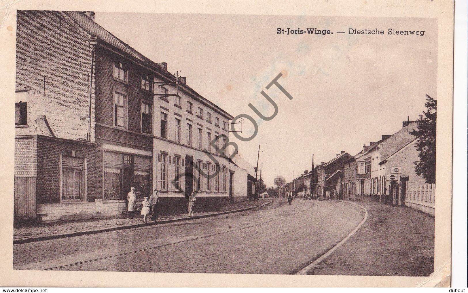 Postkaart/Carte Postale -  Sint-Joris-Winge - Diestsche Steenweg - Kaart + Moederkaart - Uniek! (C3516) - Tielt-Winge