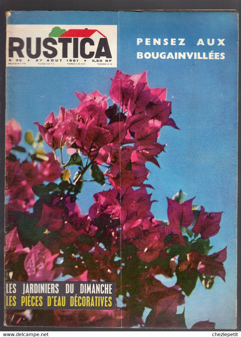 RUSTICA N°35 1961 Bougainvillée Groseiller Pêche Pressoir Gardening Magazine - Jardinería