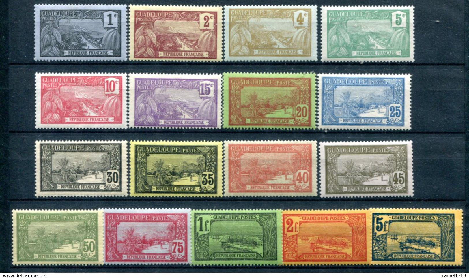 Guadeloupe       55/71  * - Unused Stamps