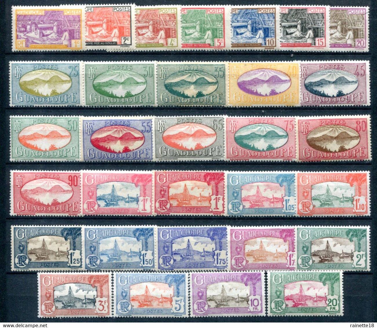 Guadeloupe       99/122 * - Unused Stamps