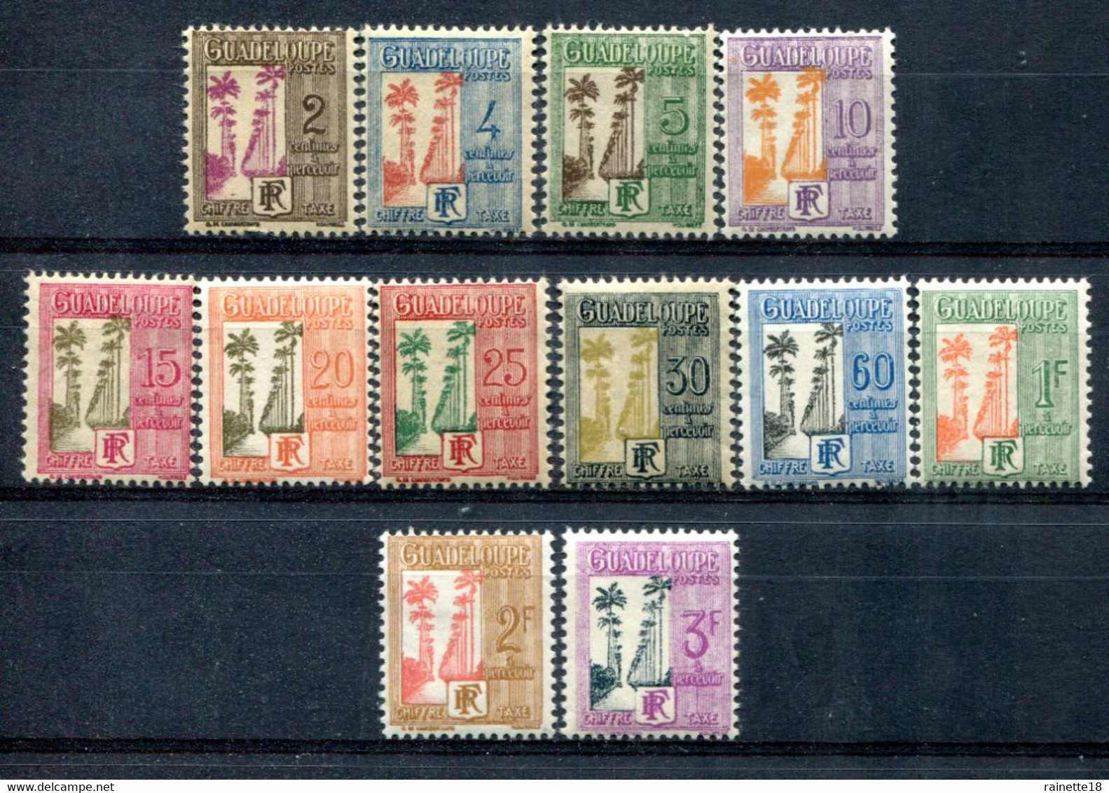 Guadeloupe        Taxes    25/37 * - Timbres-taxe