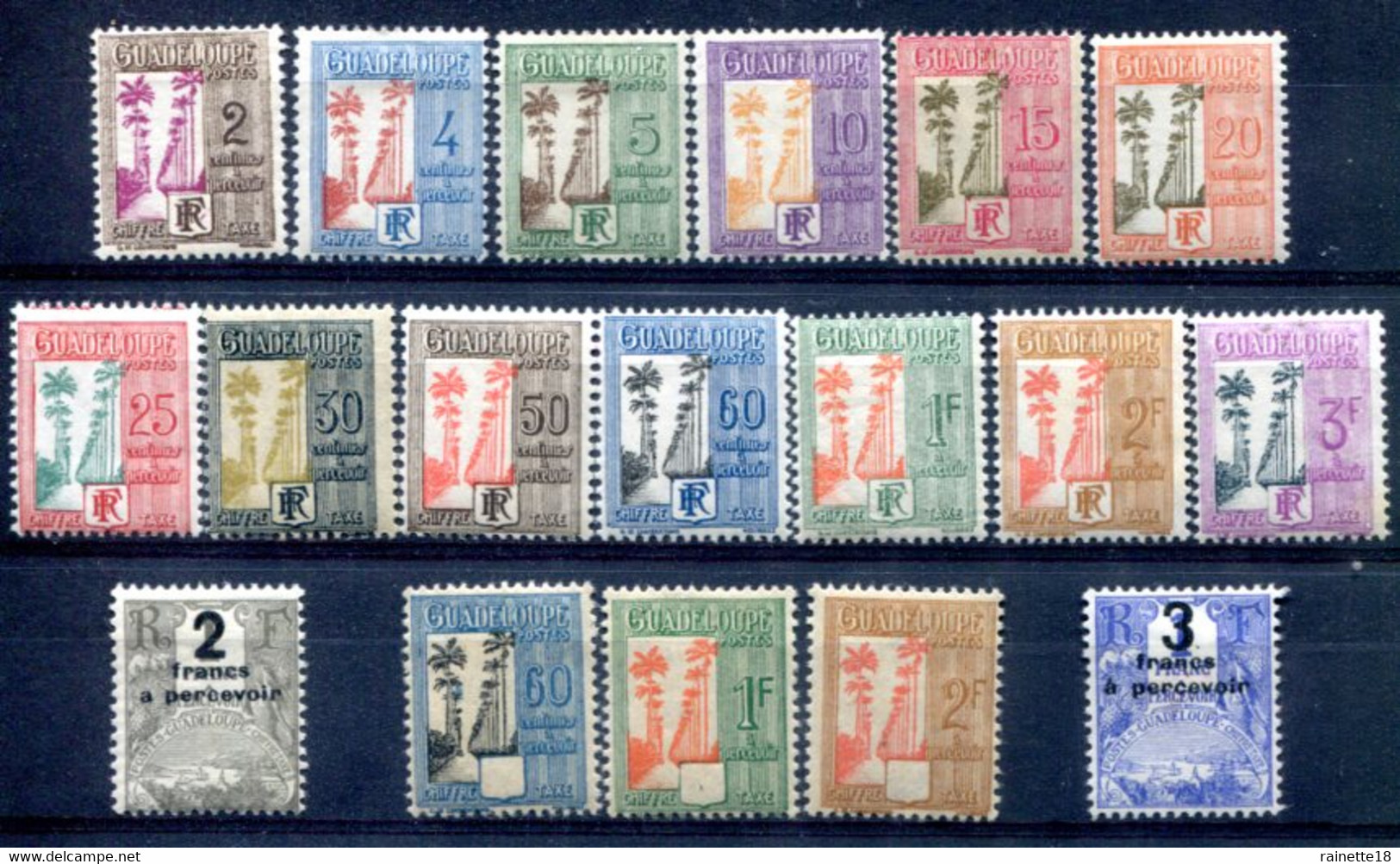 Guadeloupe        Taxes    23/40 * - Timbres-taxe