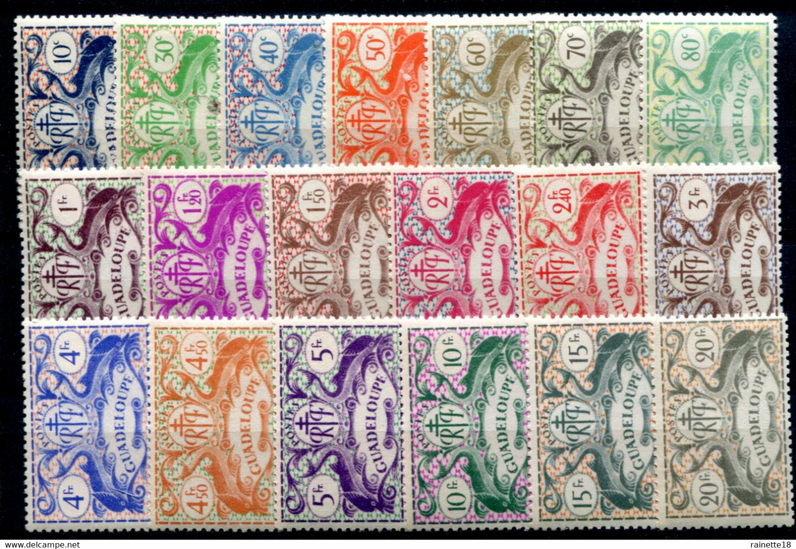 Guadeloupe           178/196 ** - Unused Stamps