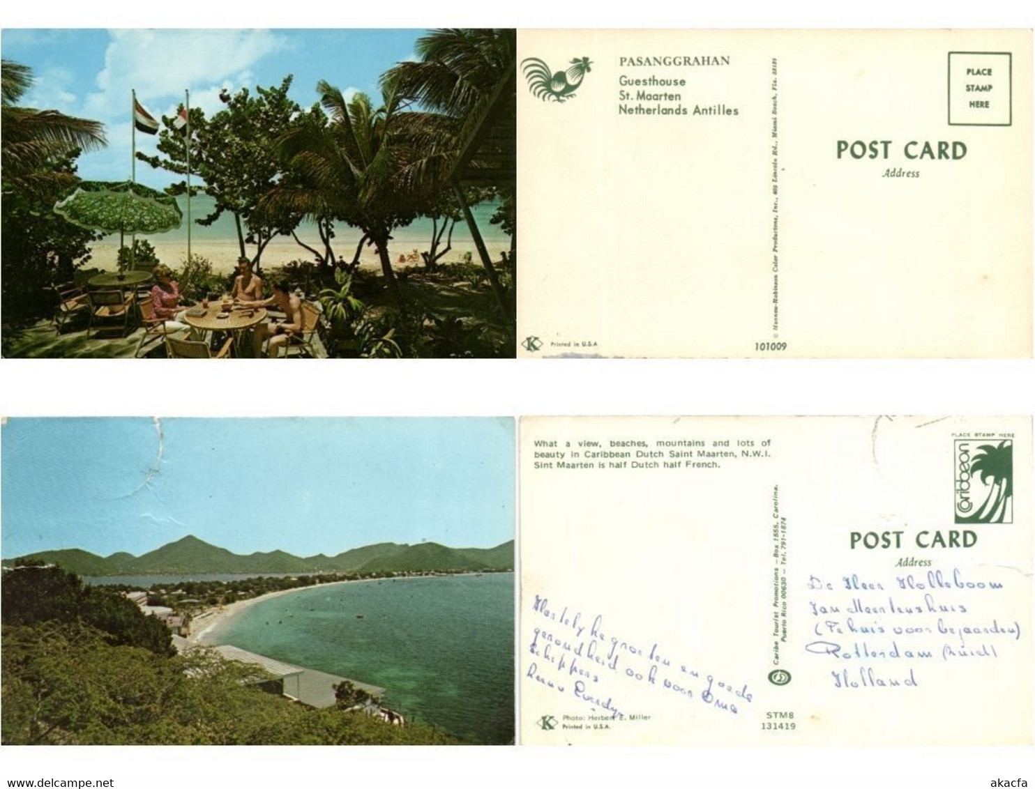 ST.MAARTEN DUTCH WEST INDIES CARIBBEAN ISLANDS 17 Modern Postcard (L6105)