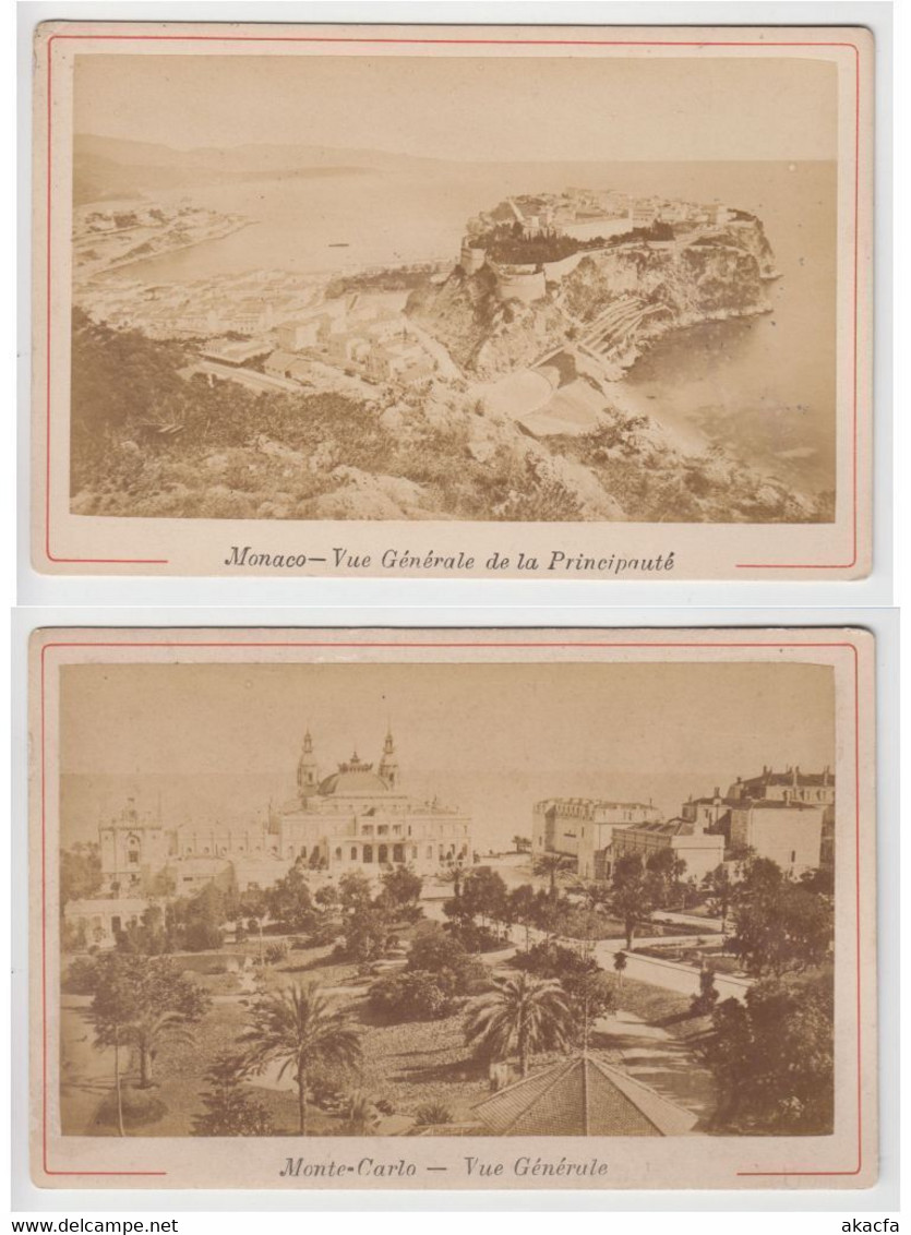 MONTE CARLO, MONACO 5 CDV ANTIQUE PHOTOGRAPHIC IMAGES (L4998) - Collezioni & Lotti