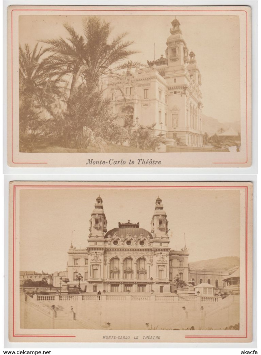 MONTE CARLO, MONACO 5 CDV ANTIQUE PHOTOGRAPHIC IMAGES (L4998) - Collezioni & Lotti