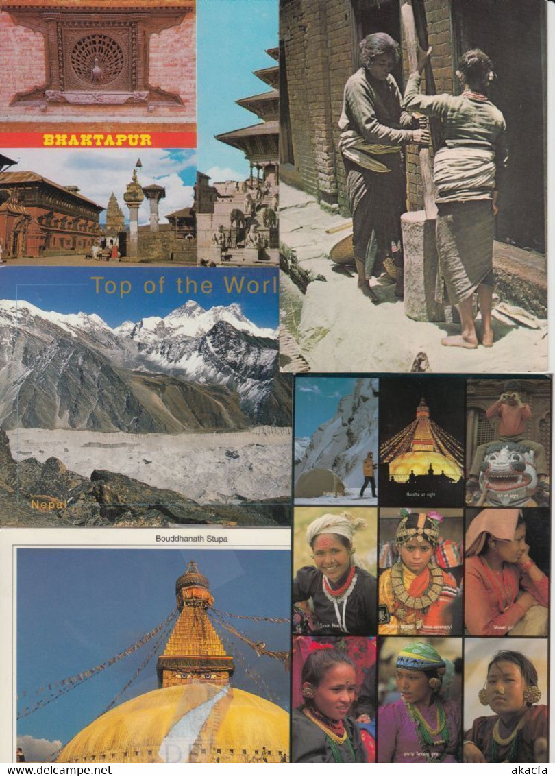 NEPAL 15 Modern Postcards Mostly 1980-2000 Period Incl Postally Used (L5481) - Népal