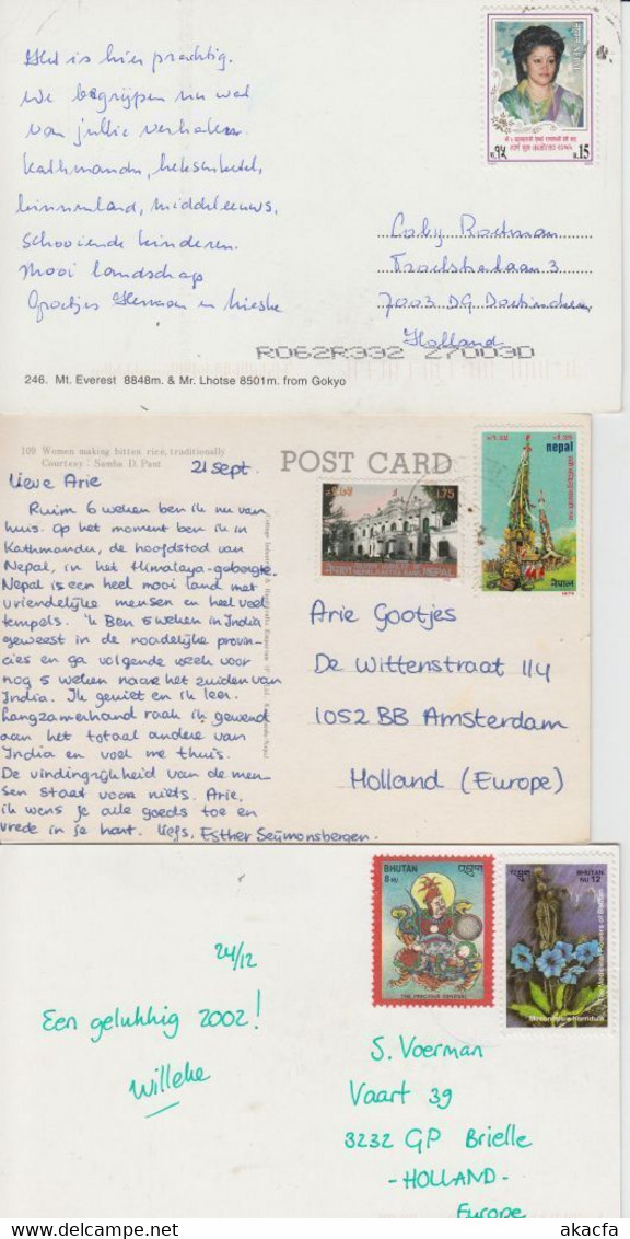 NEPAL 15 Modern Postcards Mostly 1980-2000 Period Incl Postally Used (L5481) - Népal