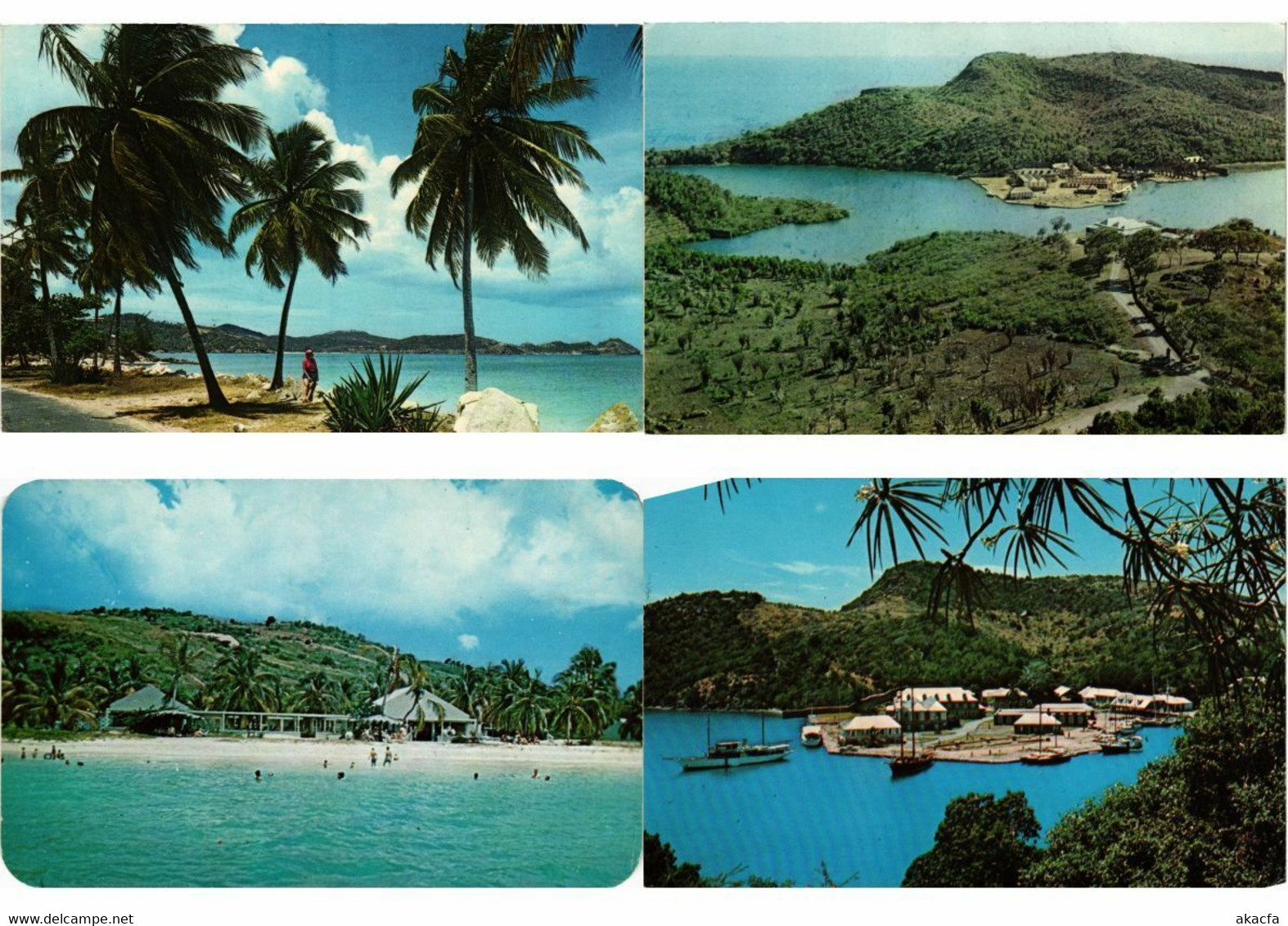 ANTIGUA BRITISH WEST INDIES CARIBBEAN 15 Vintage Postcards Pre-1970 (L2681) - Antigua Y Barbuda
