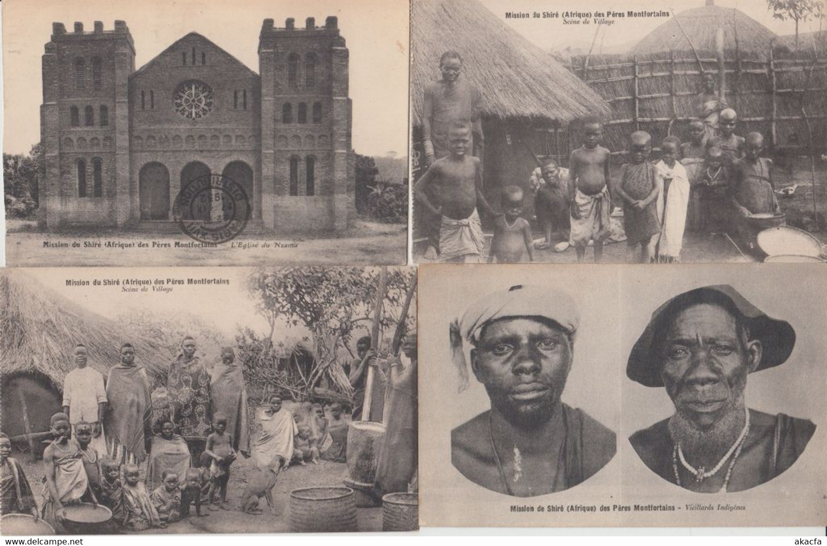 MALAWI SOUTH AFRICA 14 Vintage AFRICA Postcards Mostly Pre-1940 (L5922) - Malawi