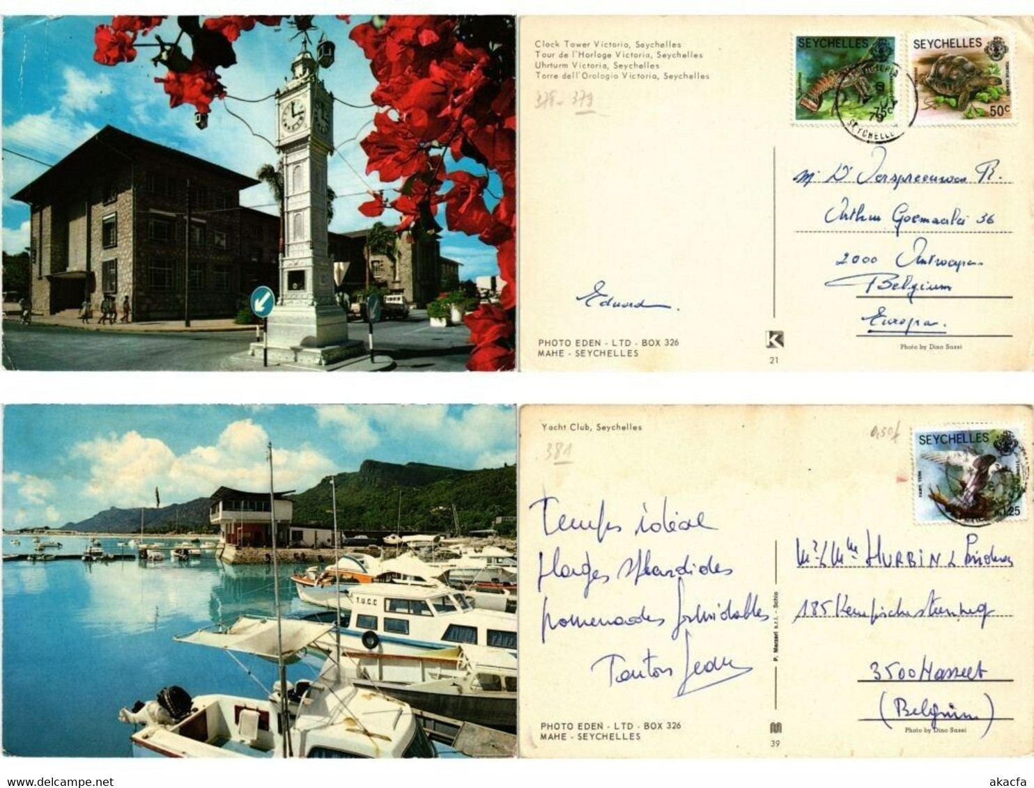 SEYCHELLES ISLANDS AFRICA 30 MODERN POSTCARDS INCL. POSTALLY USED (L5815)