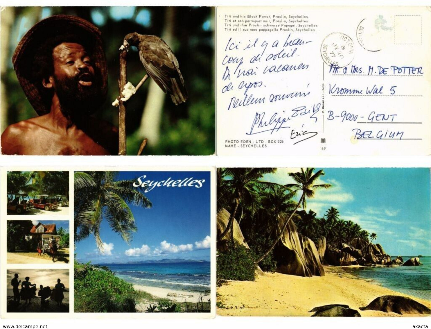 SEYCHELLES ISLANDS AFRICA 30 MODERN POSTCARDS INCL. POSTALLY USED (L5815)