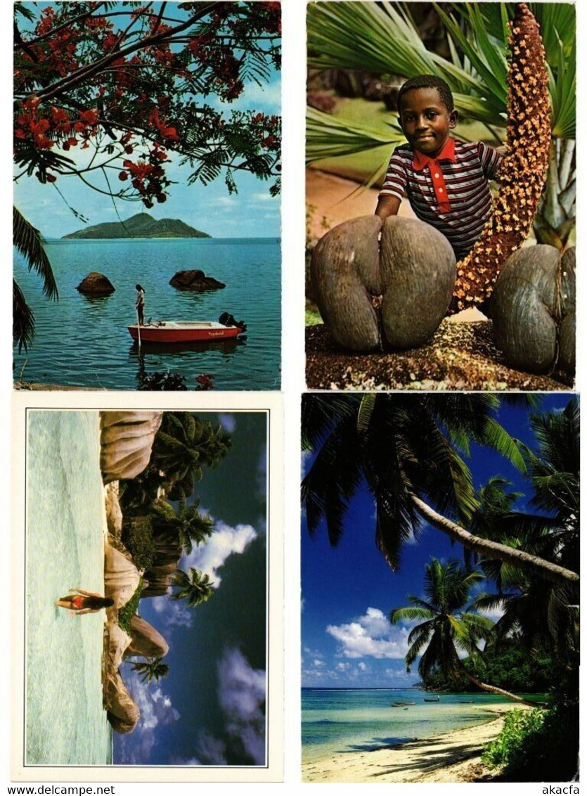 SEYCHELLES ISLANDS AFRICA 30 MODERN POSTCARDS INCL. POSTALLY USED (L5815)