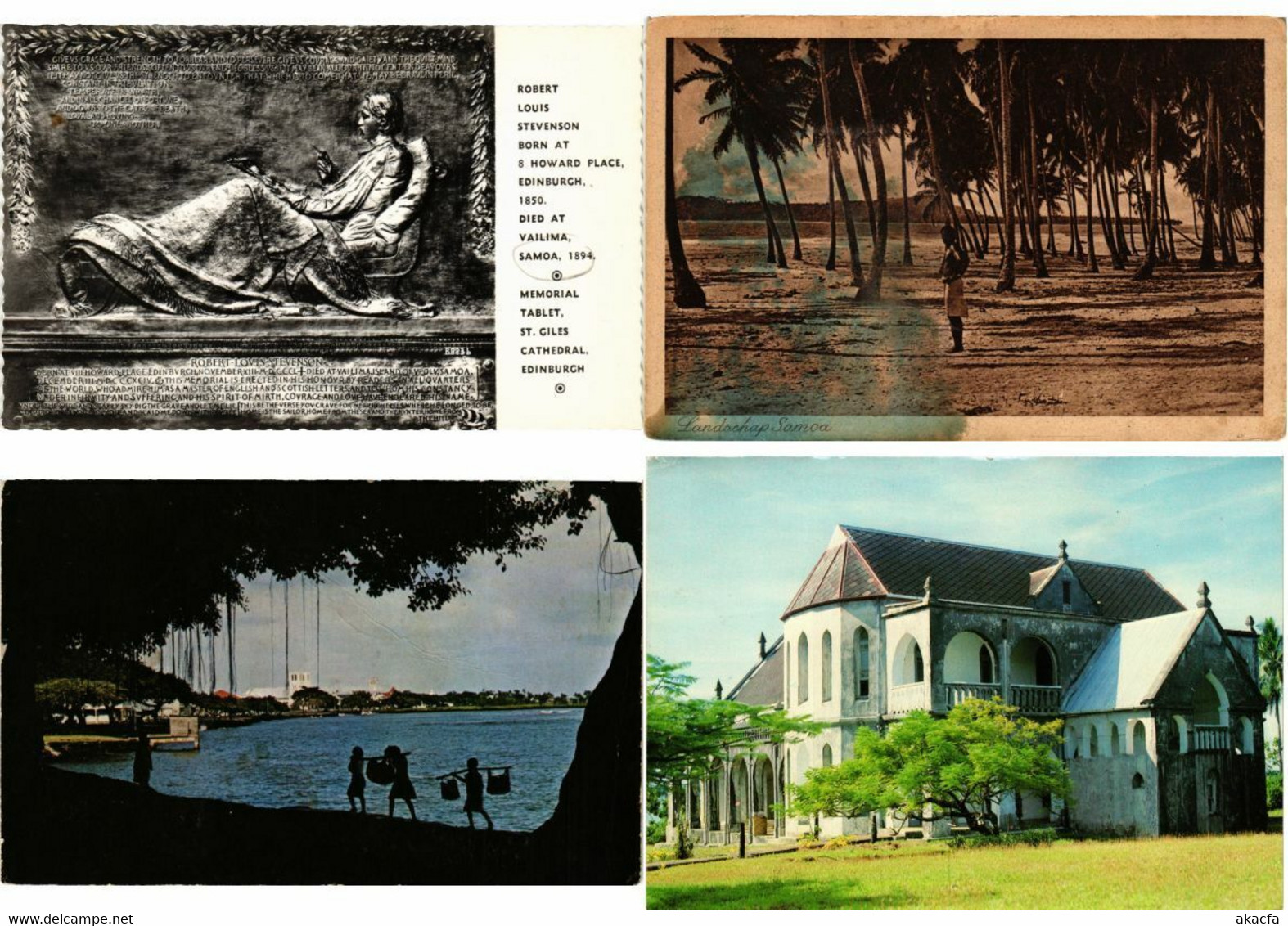 SAMOA OCEANIA SOUTH PACIFIC 13 Vintage Postcards Mostly Pre-1960 (L2692) - Samoa