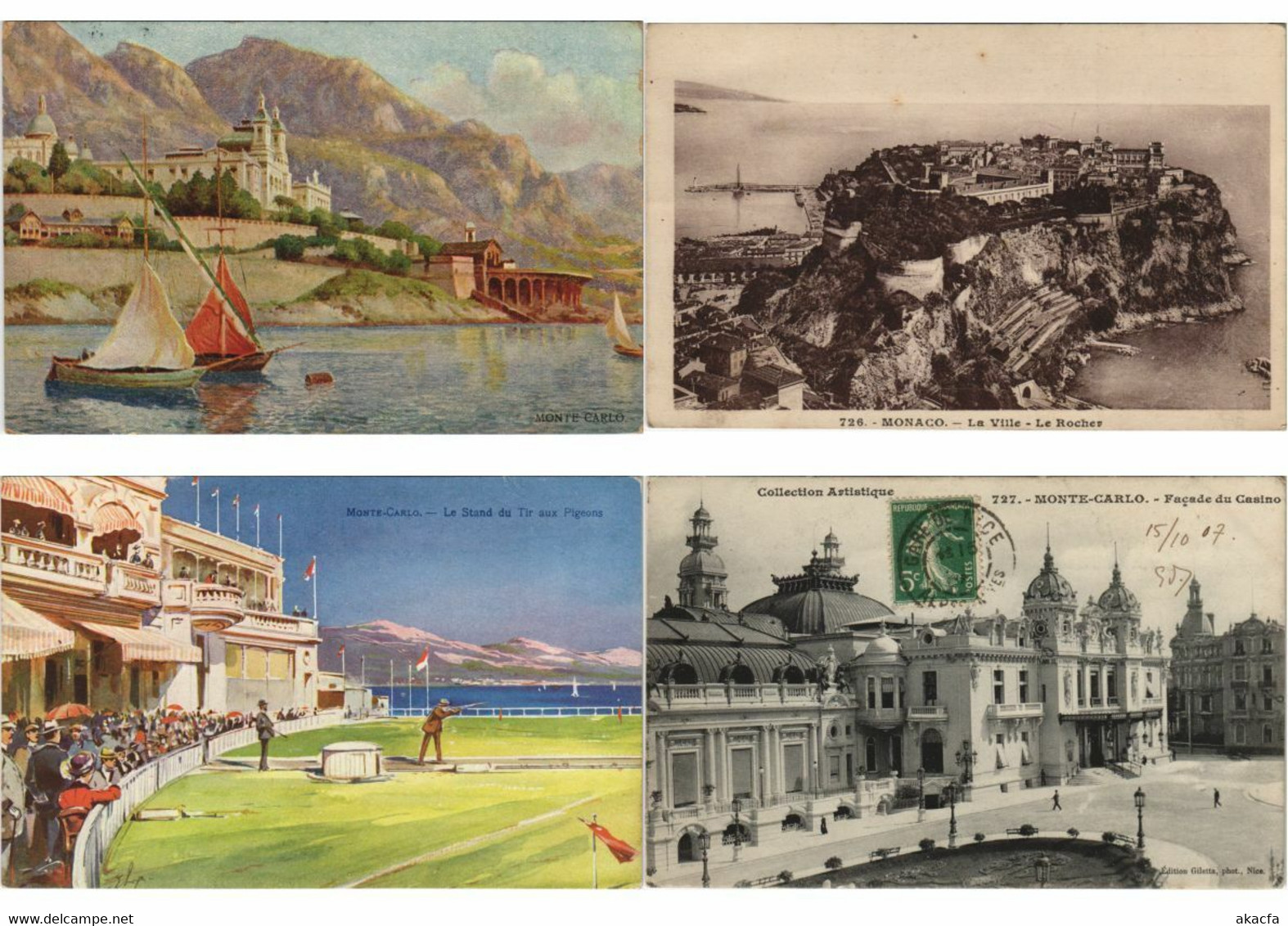 MONACO 83 Vintage Postcards Pre-1940 (L2913) - Verzamelingen