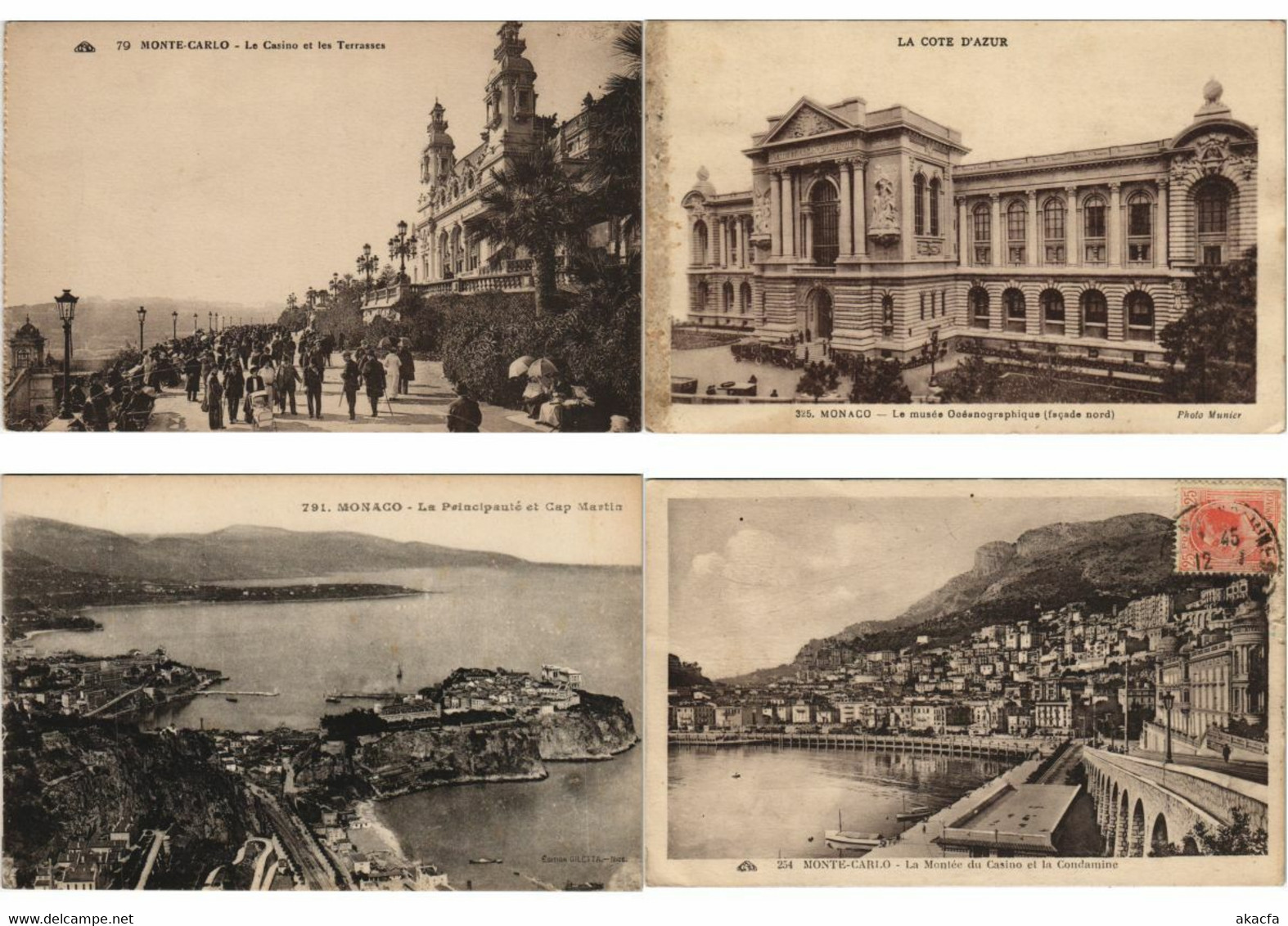 MONACO 83 Vintage Postcards Pre-1940 (L2913) - Sammlungen & Lose