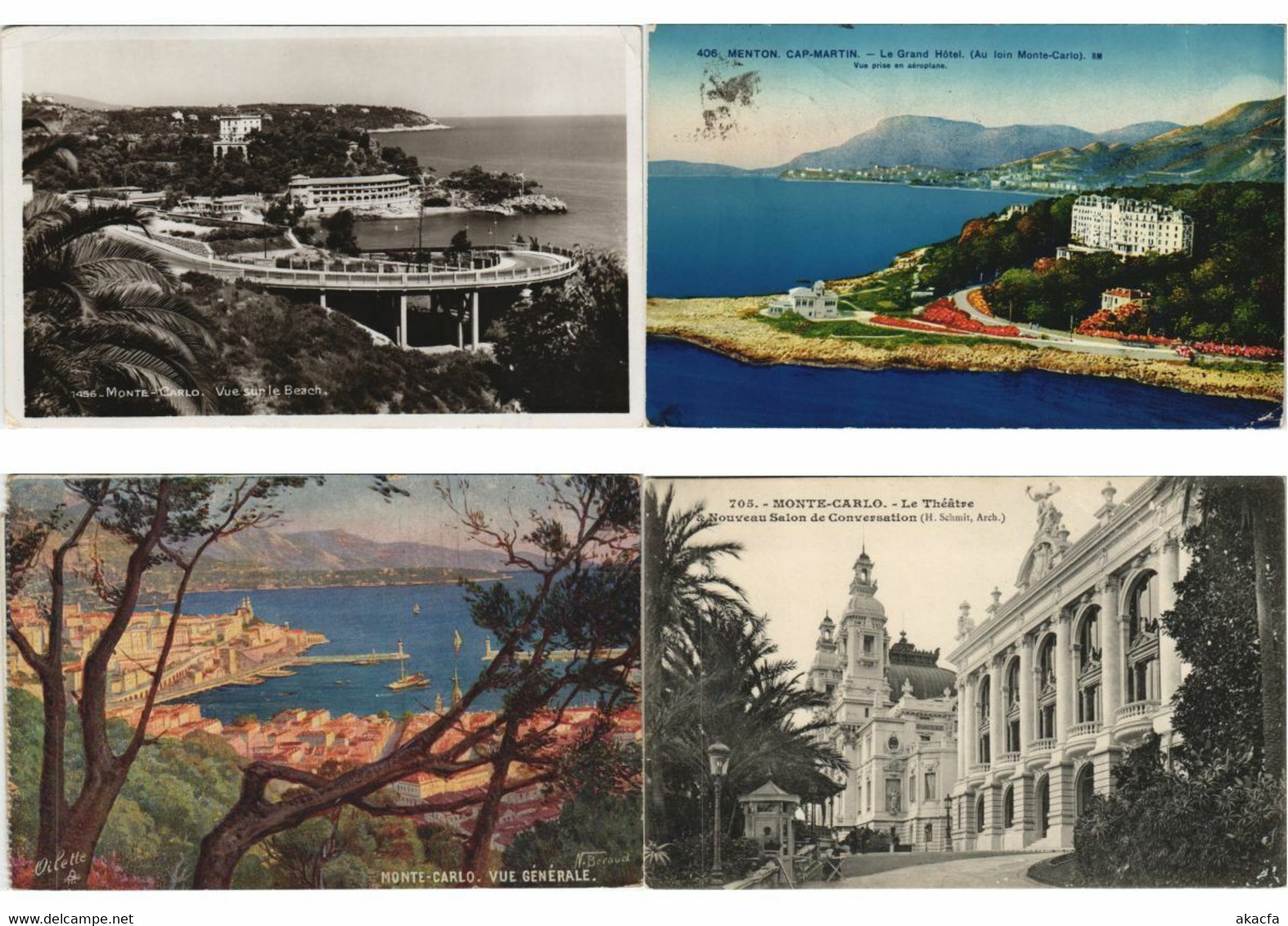 MONACO 83 Vintage Postcards Pre-1940 (L2913)