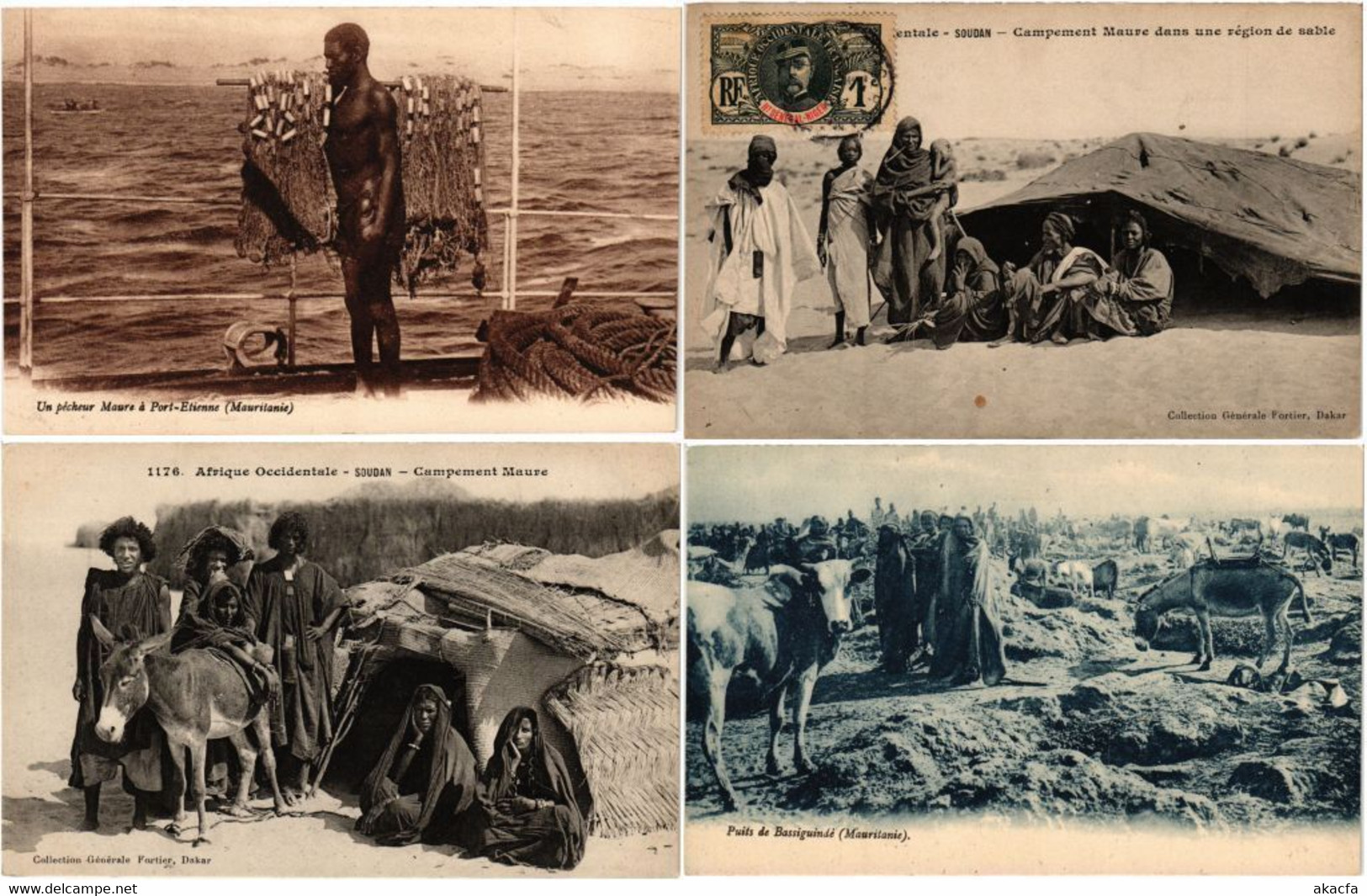 MAURITANIA AFRICAN OCCUPATION 30 Vintage AFRICA Postcards 1910-1950 (L3529) - Mauritania