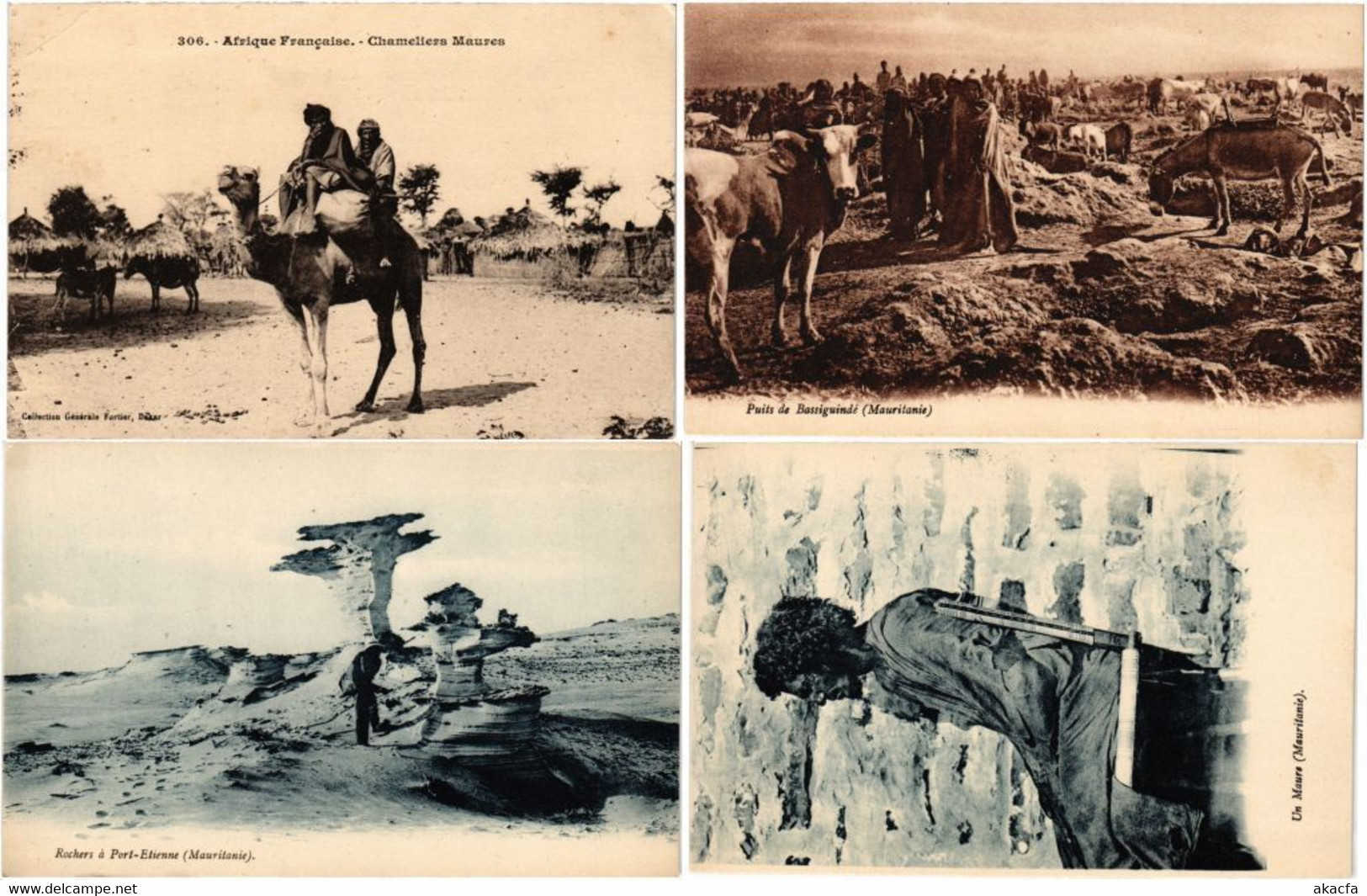 MAURITANIA AFRICAN OCCUPATION 30 Vintage AFRICA Postcards 1910-1950 (L3529) - Mauretanien