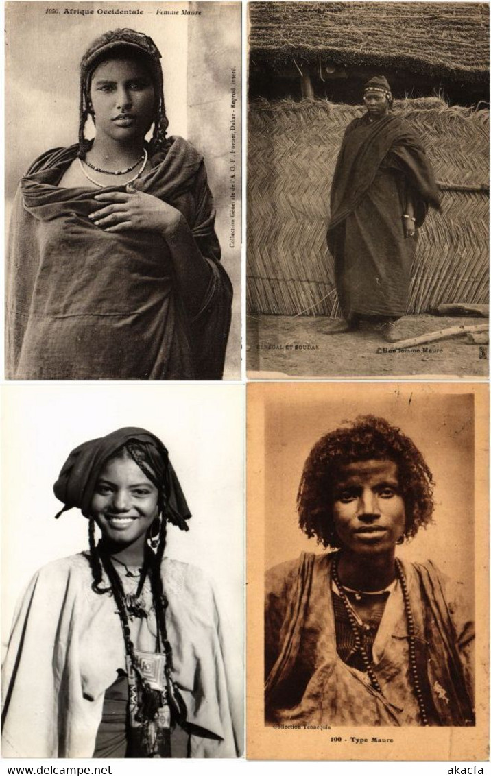 MAURITANIA AFRICAN OCCUPATION 30 Vintage AFRICA Postcards 1910-1950 (L3529) - Mauritanie