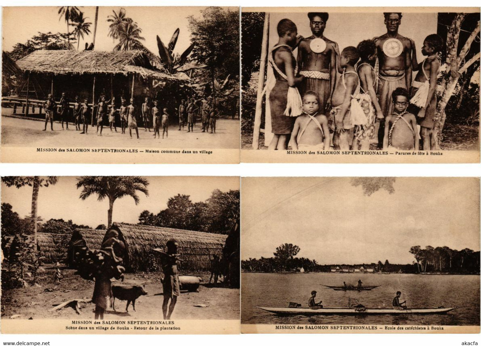 SALOMON ISLANDS OCEANIA SOUTH PACIFIC 32 Vintage Postcards Pre-1940 (L2694) - Salomoninseln