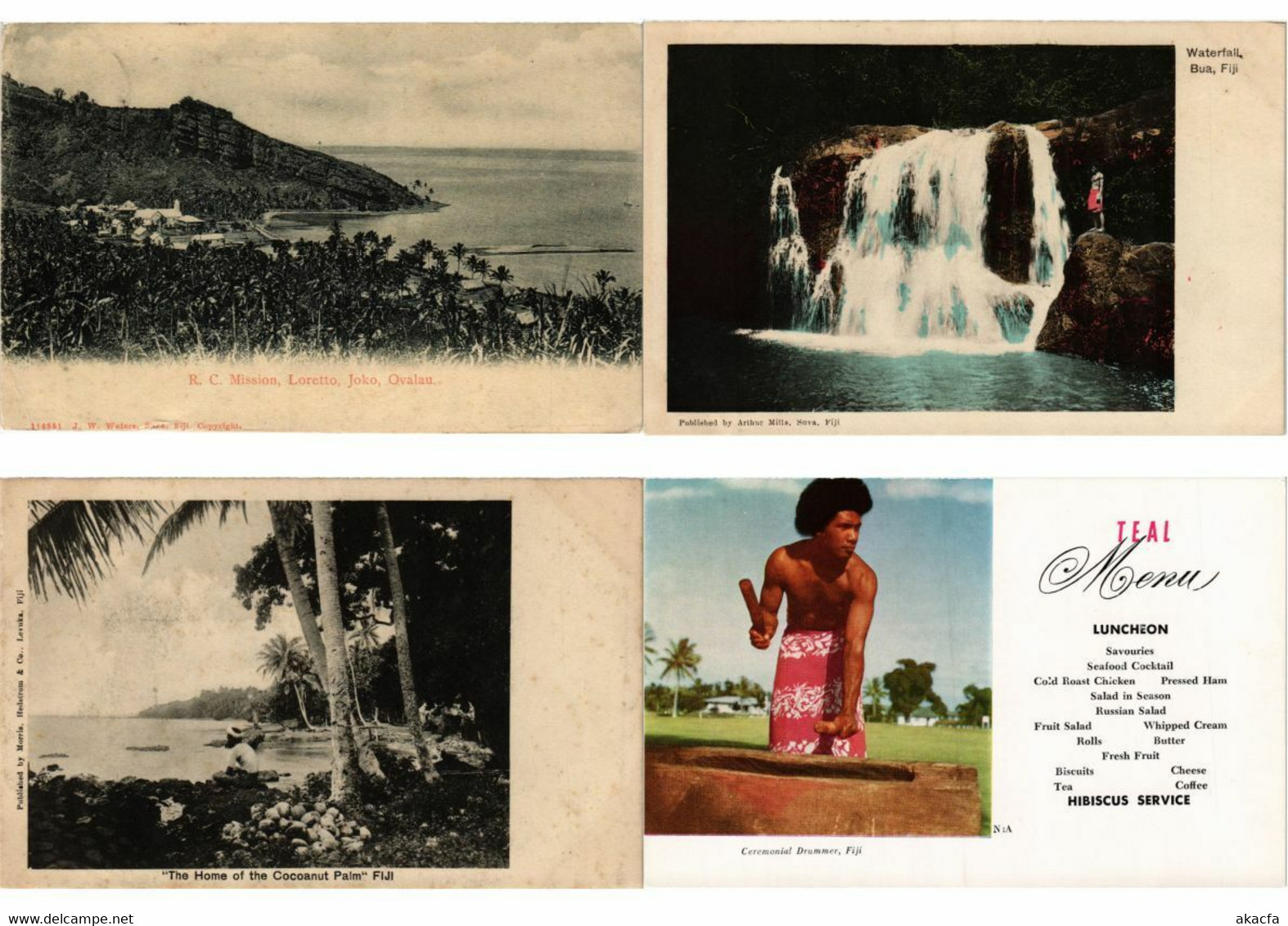 FIJI OCEANIA SOUTH PACIFIC 75 Vintage Postcards Mostly Pre-1980 (L2693) - Fidji