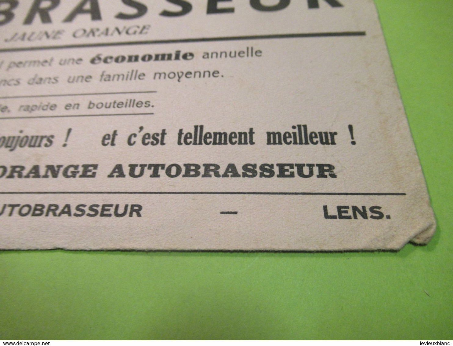 Buvard Ancien /Boisson/Autobrasseur/Pétillante -Saine- Agréable- Digestive/  LENS/ Vers 1950    BUV594 - Kleding & Textiel