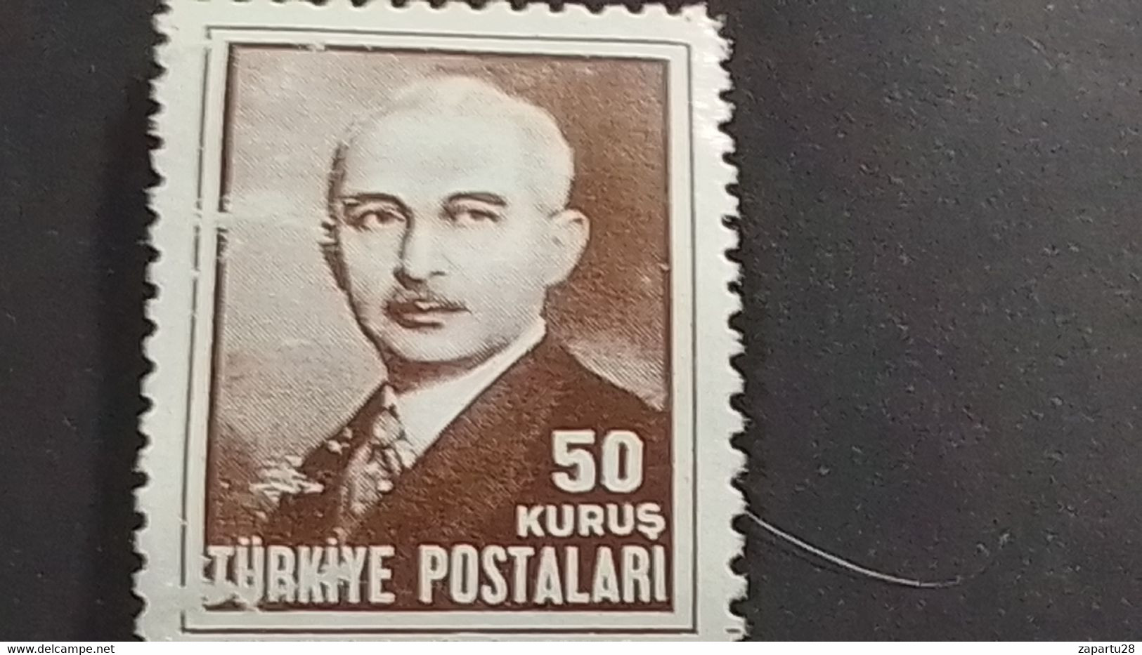 TÜRKEY--1940-50 -  50K-   İNÖNÜ  DAMGASIZ - Unused Stamps