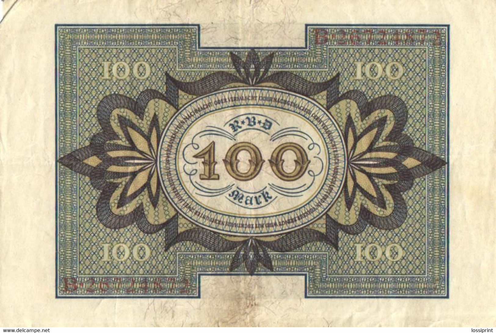 Germany:100 Marks 1920 - 100 Mark