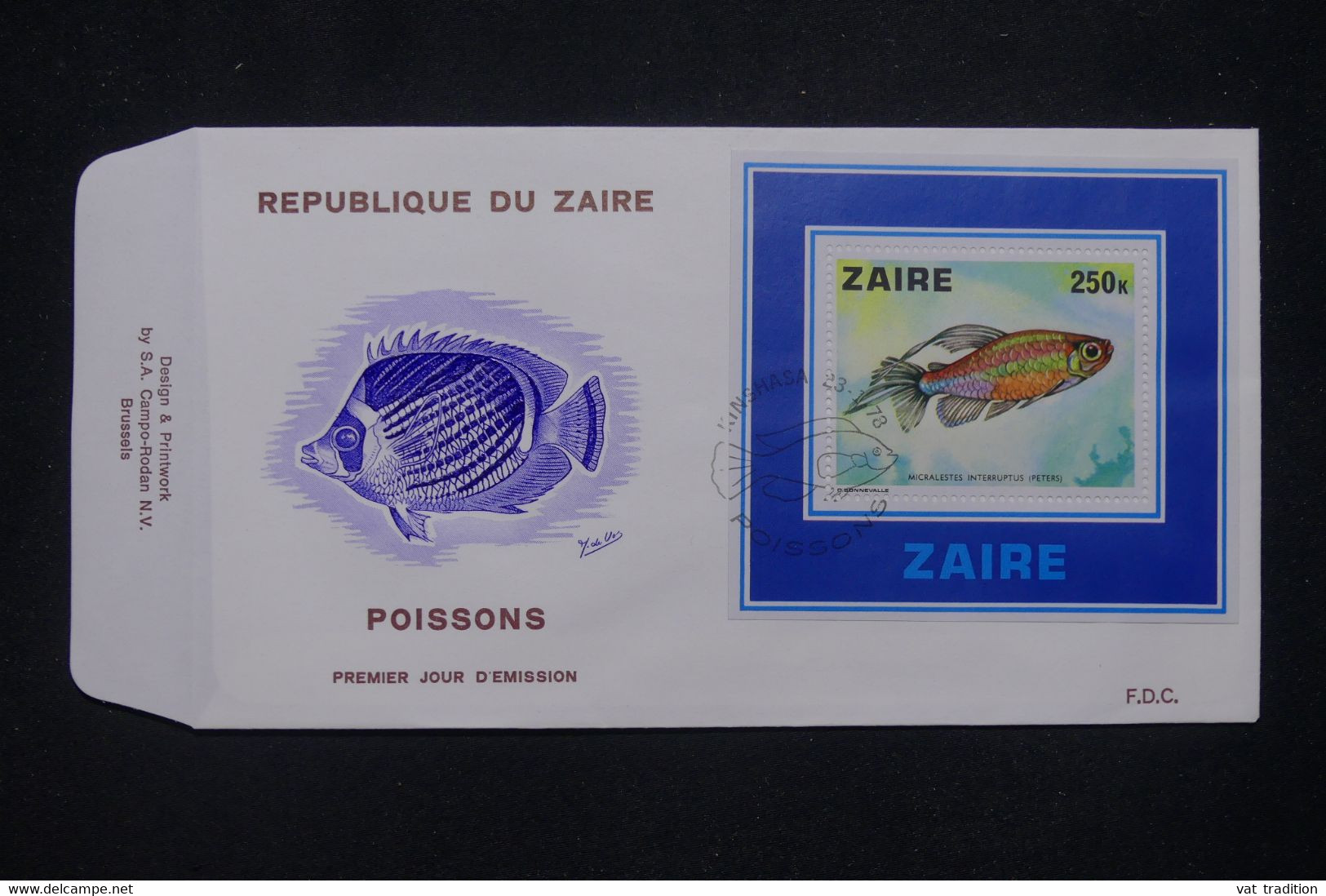 ZAÏRE - Enveloppe FDC En 1978 - Poisson - L 140101 - 1971-1979