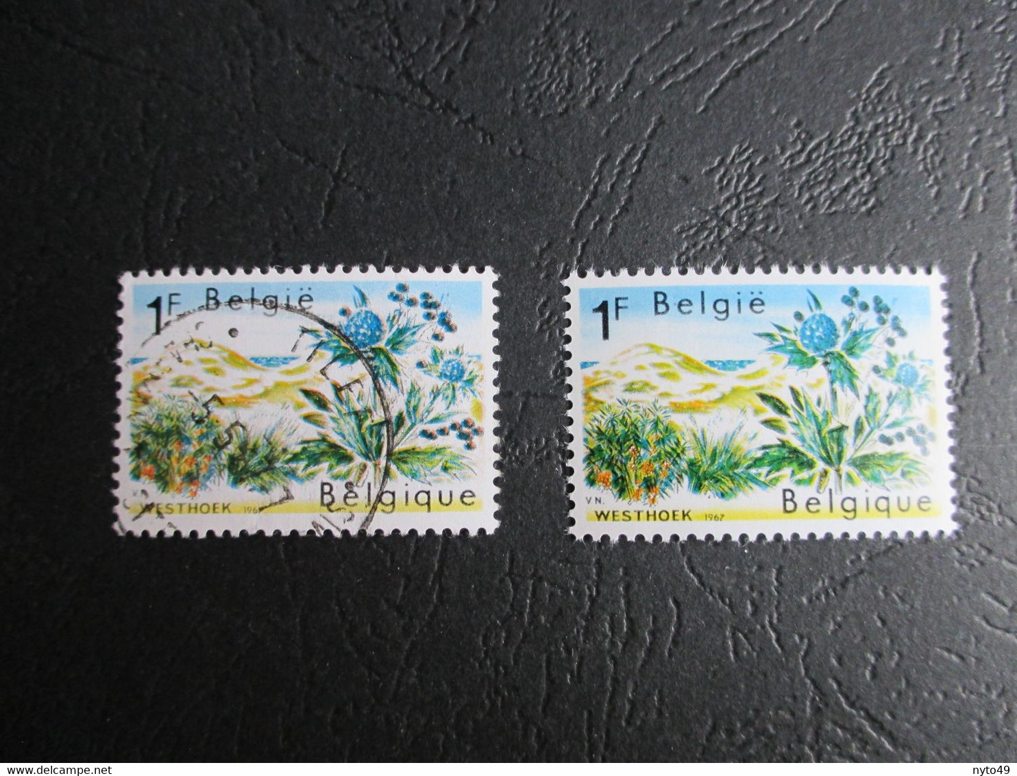 Nr 1409 - Luppi/Varibel V2 MNH** Griffe Door België & V7 Gest. Witte Hemel Onder België - Autres & Non Classés