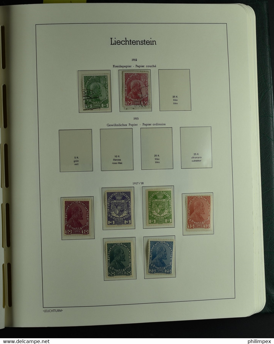 LIECHTENSTEIN COLLECTION USED / UNUSED 1912-69 CV 5340+ - Collections
