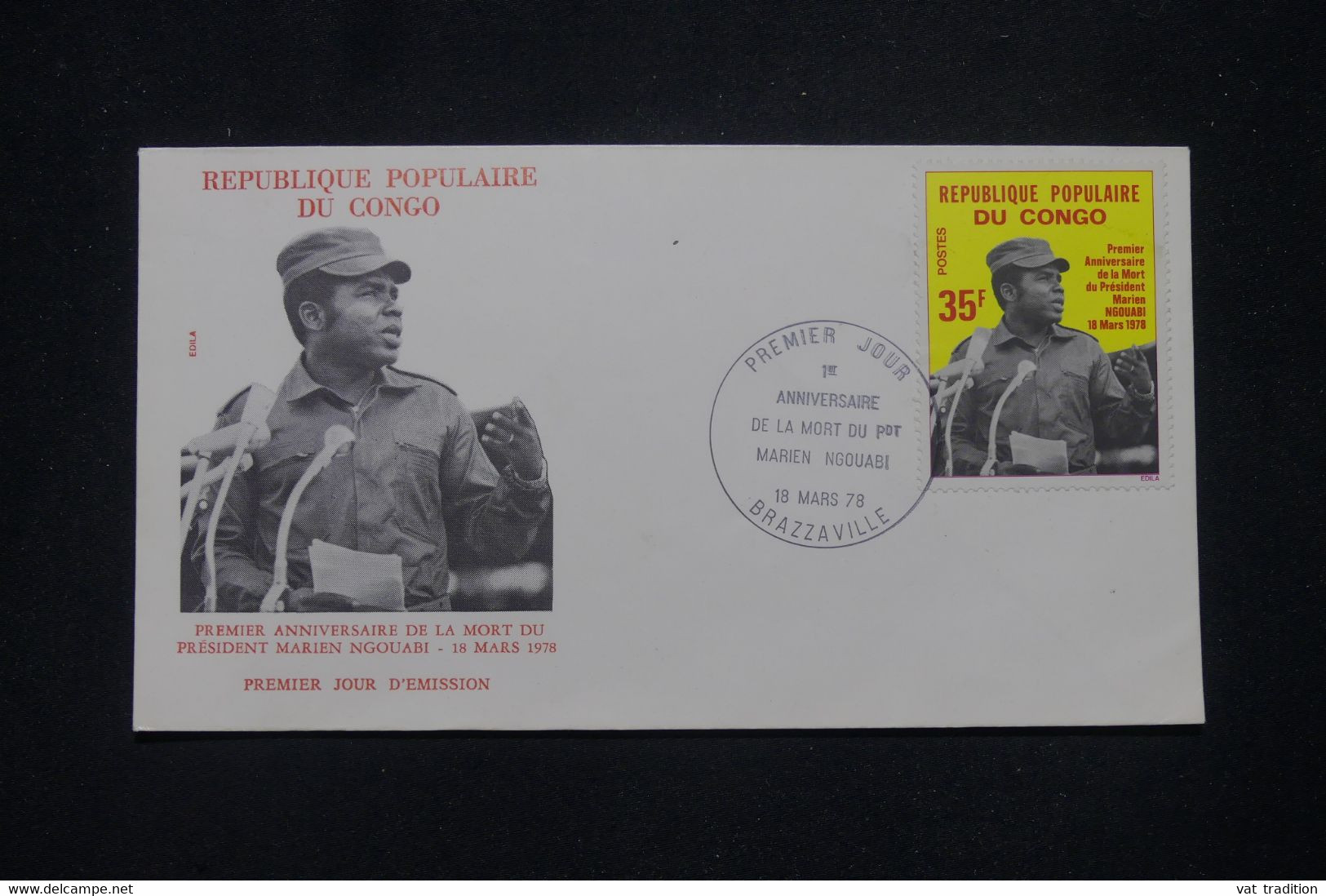 CONGO - Enveloppe FDC En 1978 - Président Ngouari - L 140107 - FDC