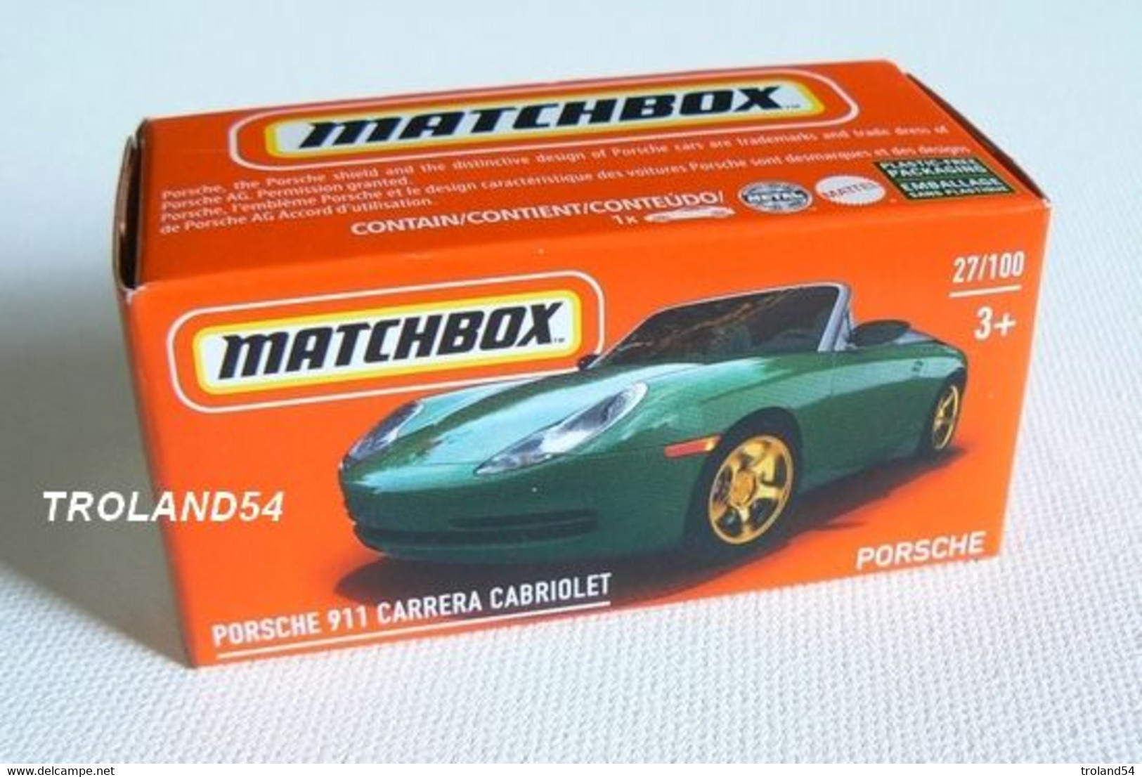 Matchbox, PORCHE 911 CARRERA CABRIOLET - Matchbox (Mattel)