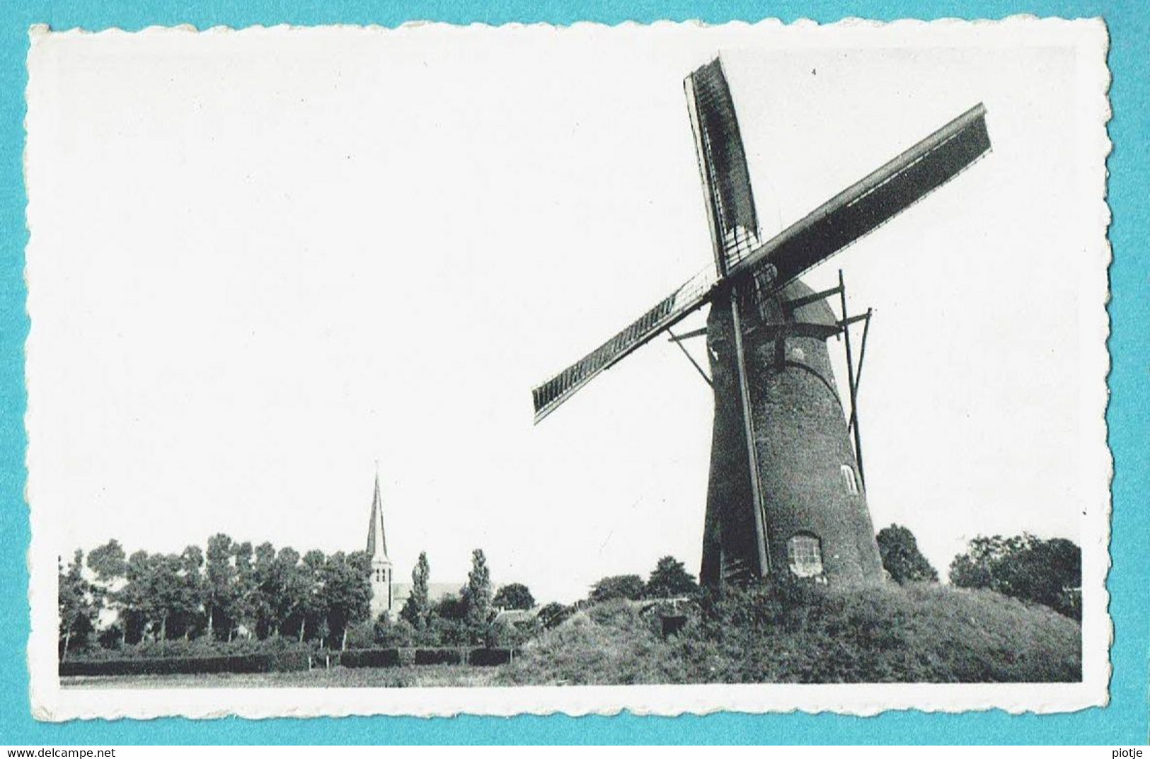 * Retie (Antwerpen - Anvers) * (Nels, Uitgave Luma) Stenen Akker Molen, Moulin, Merlen Moelans 1845 - Retie