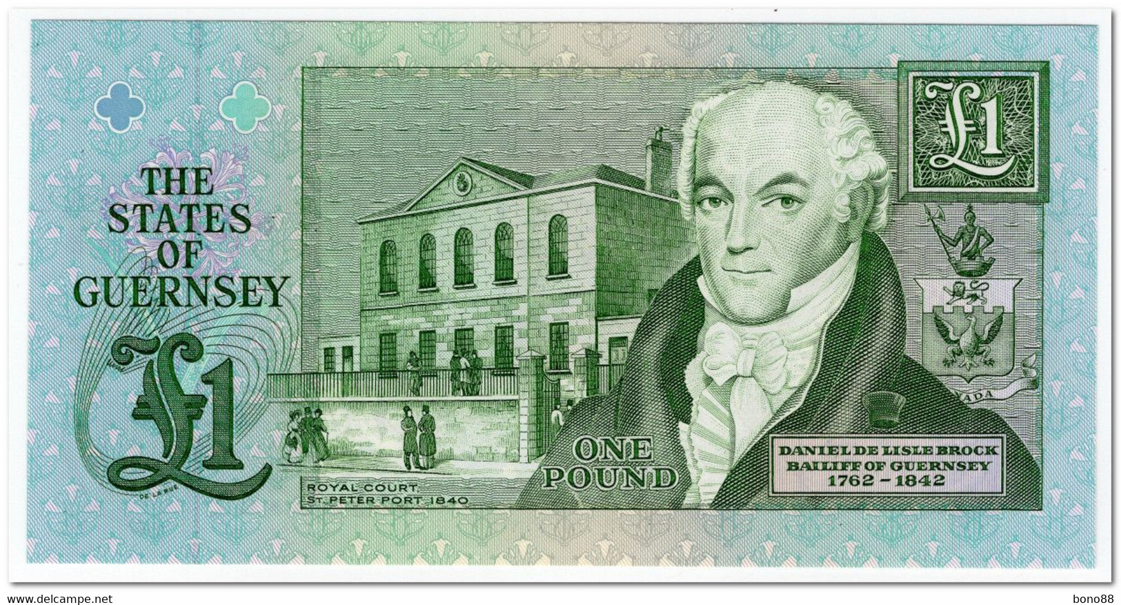 GUERNSEY,1 POUND,1991-,P.52b,UNC - Guernesey