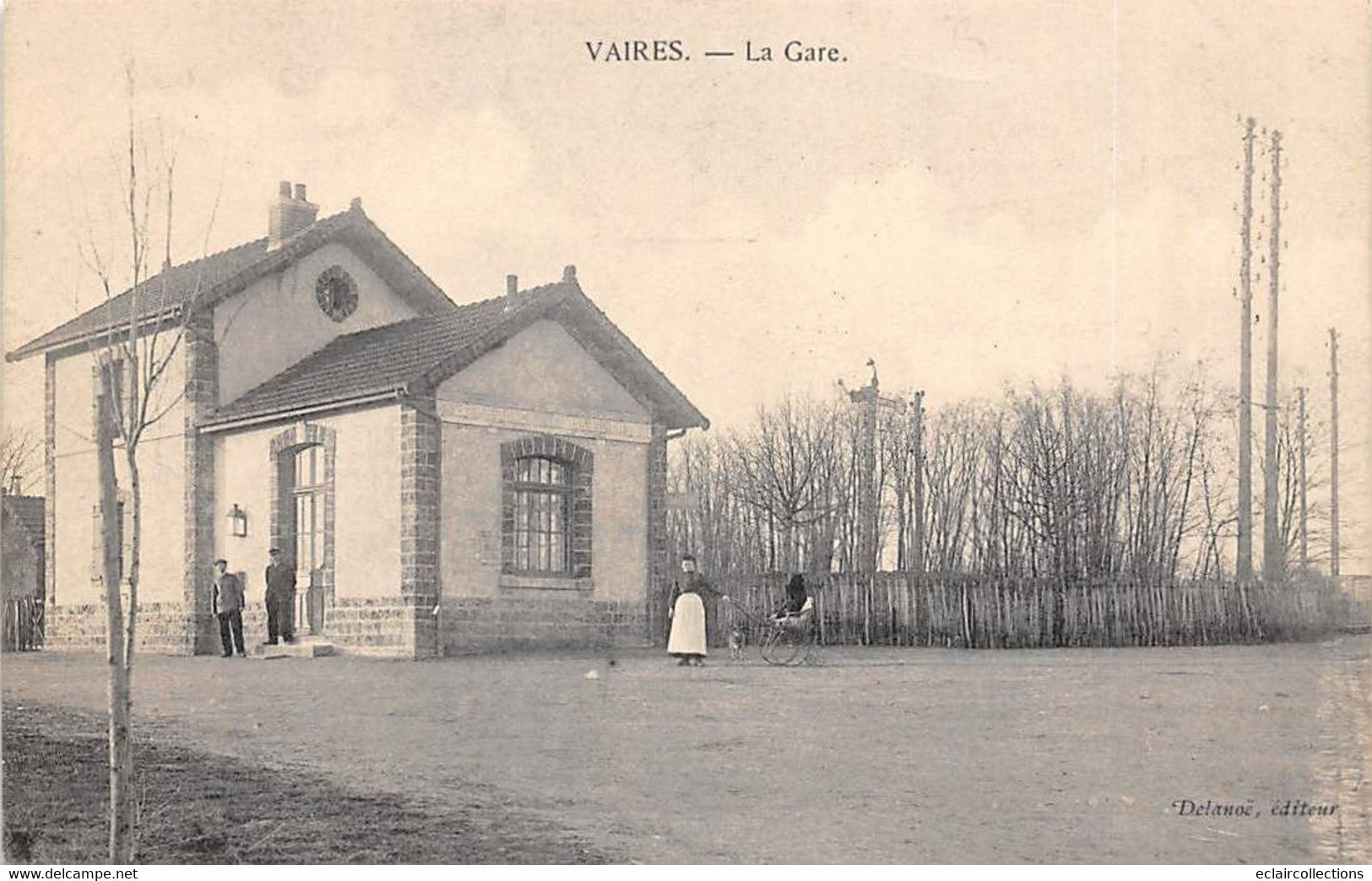 Vaires Sur Marne       77          La Gare.   Extérieur     -  1  -     (voir Scan) - Vaires Sur Marne