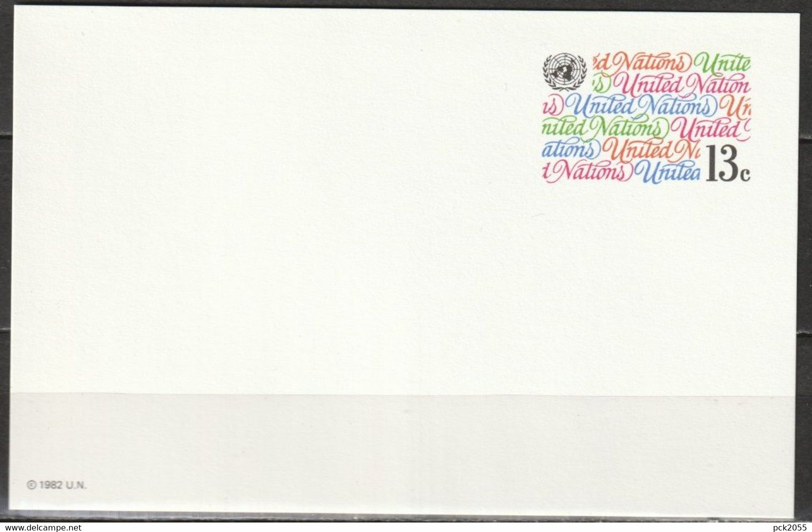 UNO New York 1982  Ganzsache  Mi-Nr. P 8  Ungebraucht  ( D 2402  ) - Lettres & Documents
