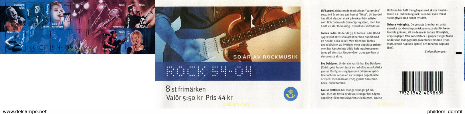 222080 MNH SUECIA 2004 50 ANIVERSARIO DEL ROCK - Elvis Presley