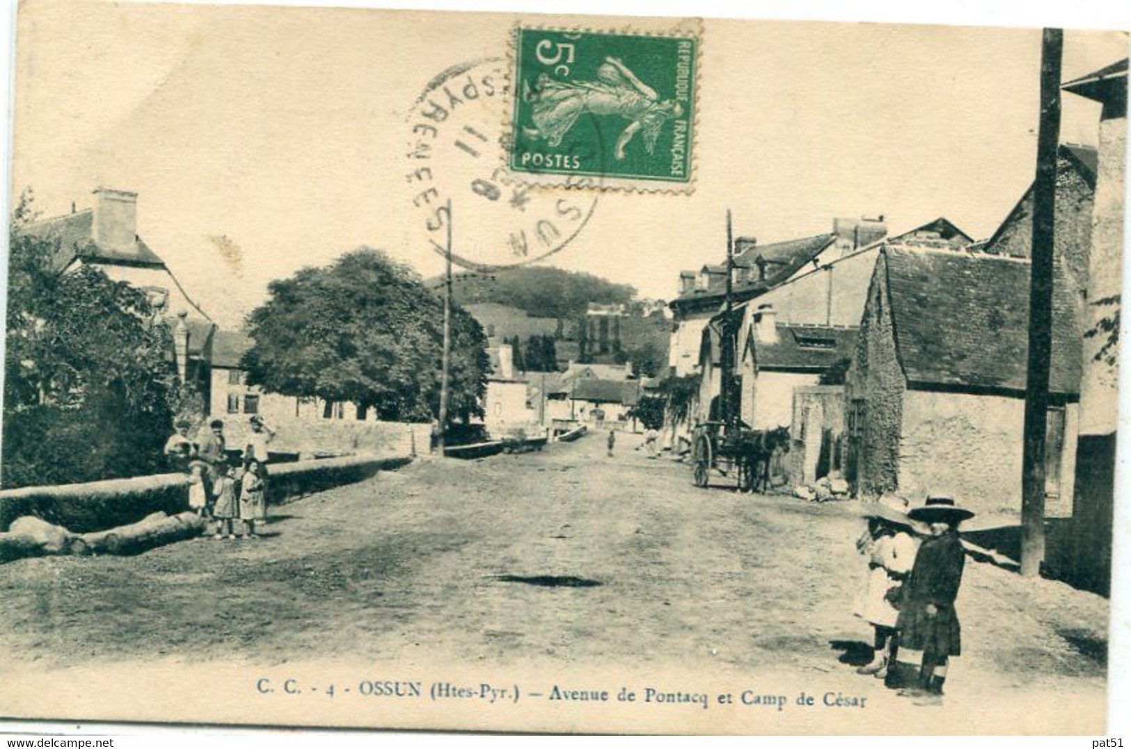 65 - Ossun : Avenue De Pontacq Et Camp De César - Ossun