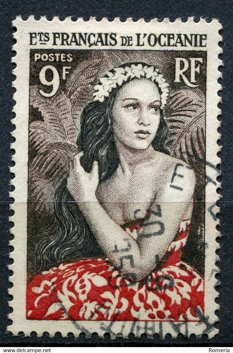 Etablissements Français De L'Océanie - 1955 - Yt 203 - Jeune Fille De Bora Bora - Obl. - A - Used Stamps