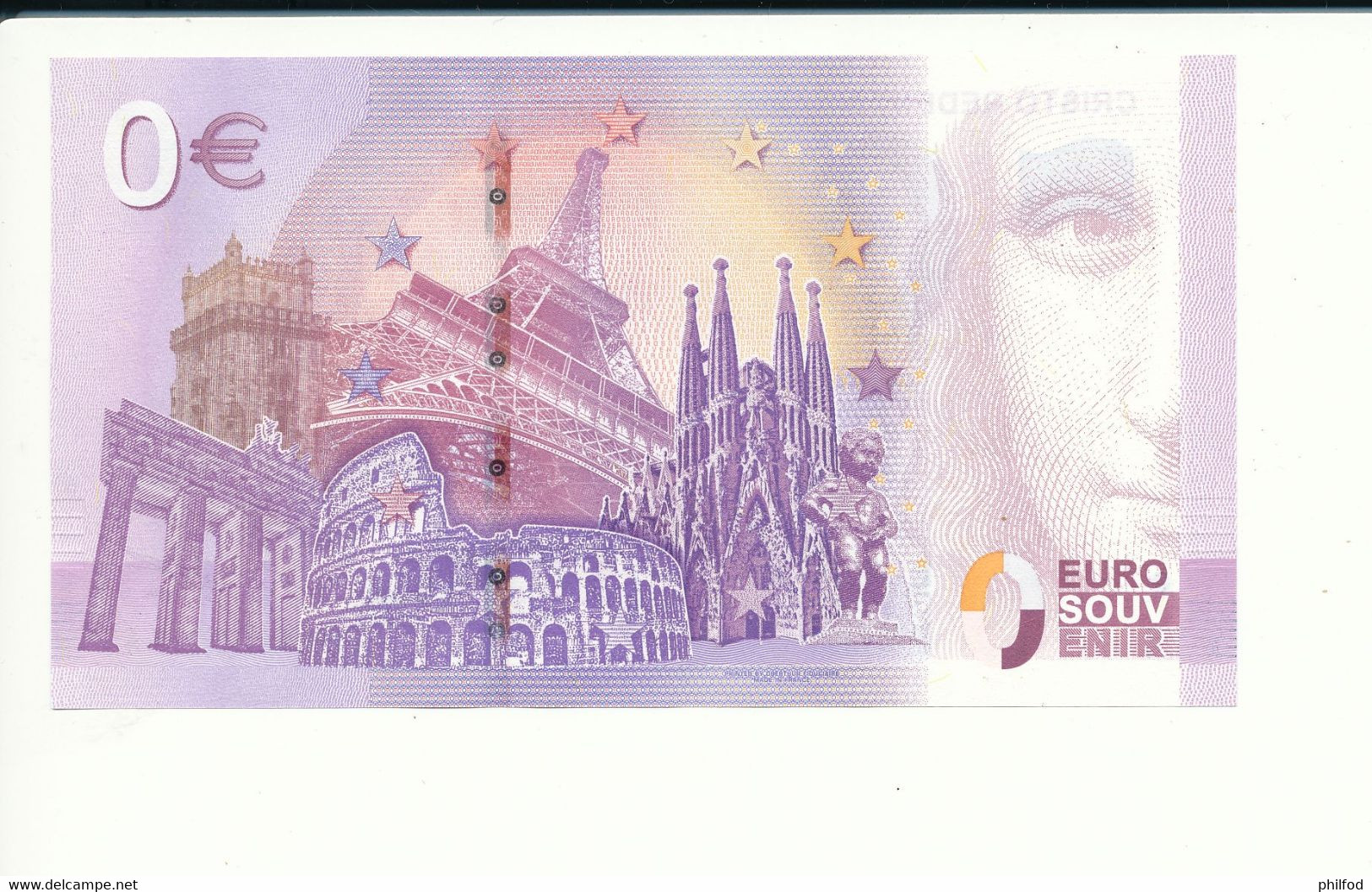 Billet Touristique 0 Euro - CRISTO REDENTOR - RIO DE JANEIRO - BRAA - 2019-1 - N° 744 - Autres & Non Classés