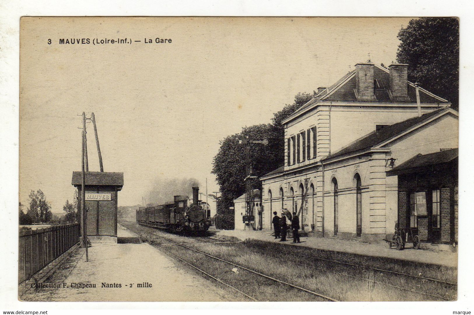 Cpa N° 3 MAUVES La Gare - Mauves-sur-Loire